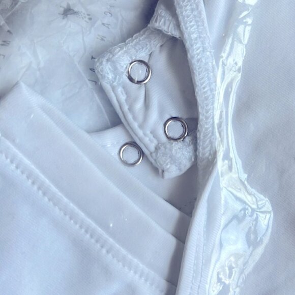 American Tall, Crewneck Bodysuit for Tall Women - Bright White. Size: 2XL. NWT. - Picture 7 of 11